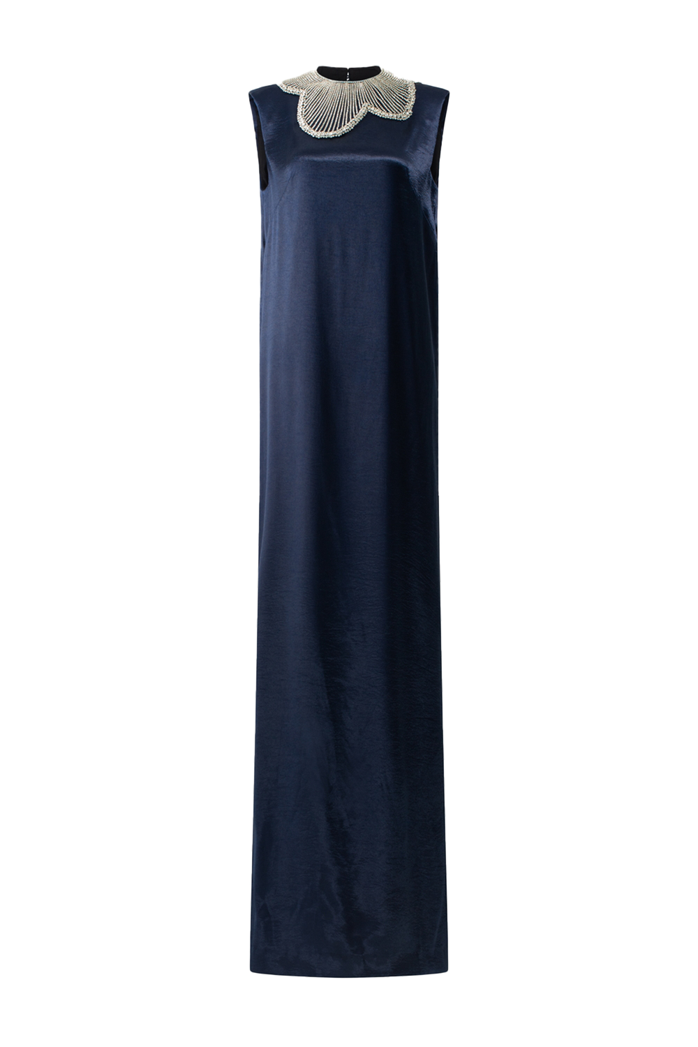 Orchid Stone Patterned Colar Dress - TRACY COUTURE
